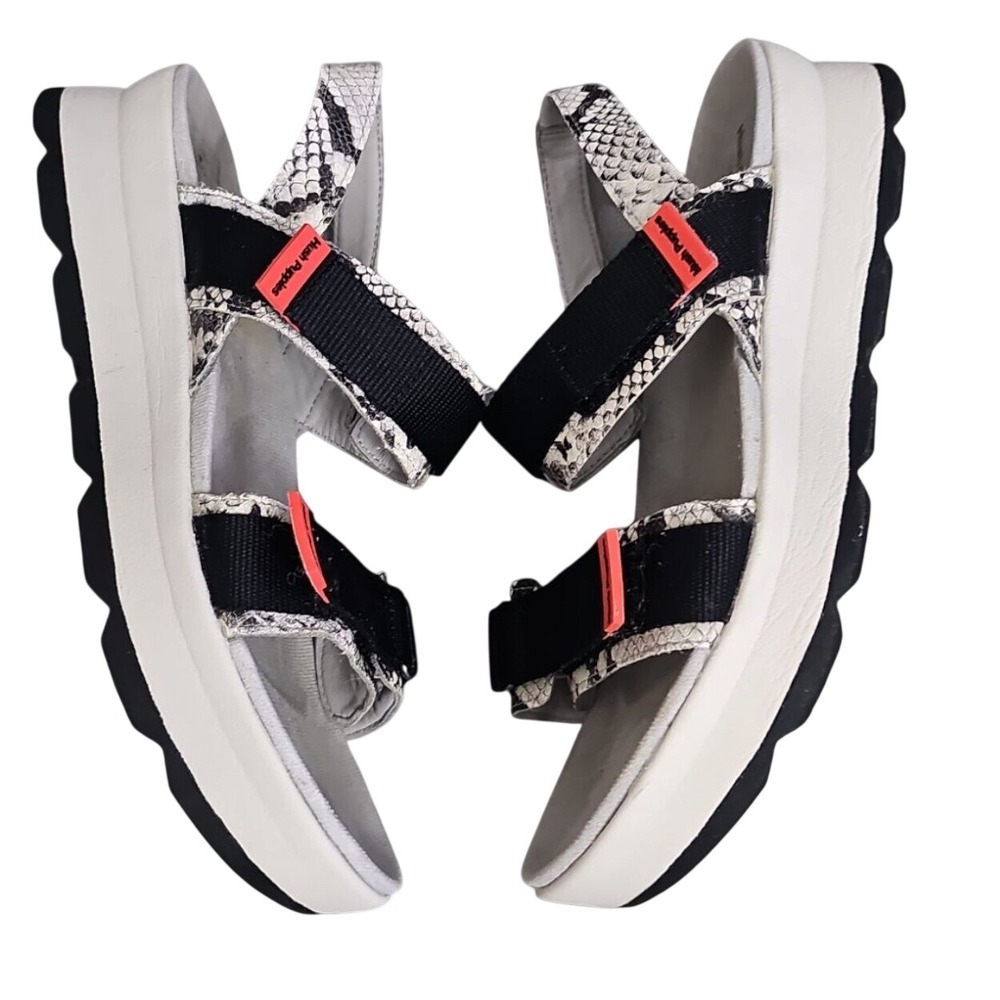 Hush Puppies Sandals‎ Platform Comfort Straps Snakeskin Accents Size Women's 11
